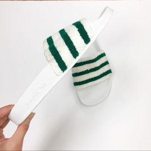 terry cloth adidas slides